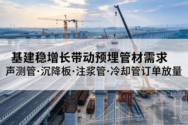 会宁基建稳增长带动预埋监测管材需求，声测管、沉降板、注浆管订单持续放量