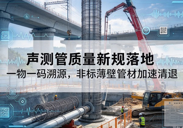 会宁声测管质量新规落地，一物一码溯源，非标薄壁管材加速清退